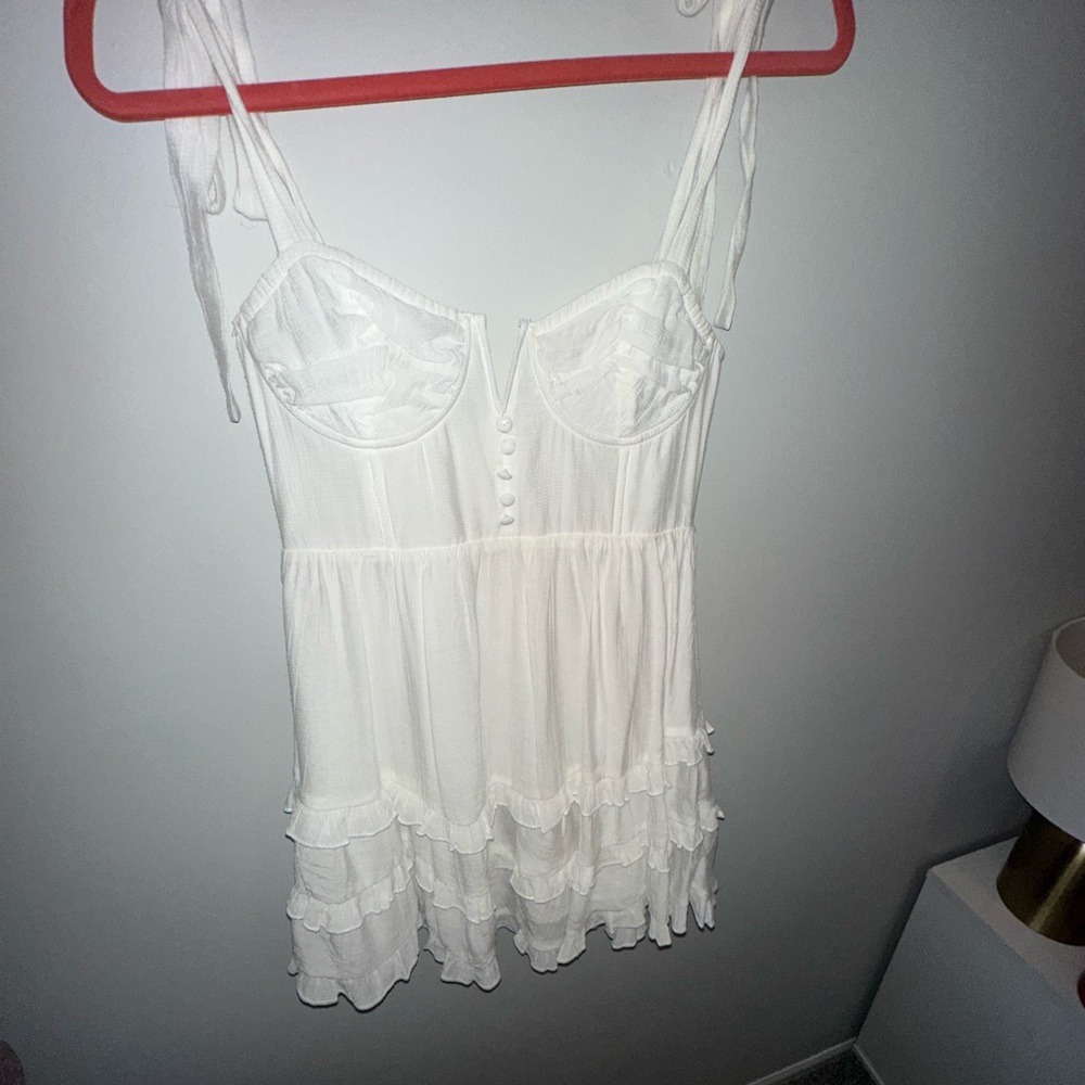 Hello molly white mini dress